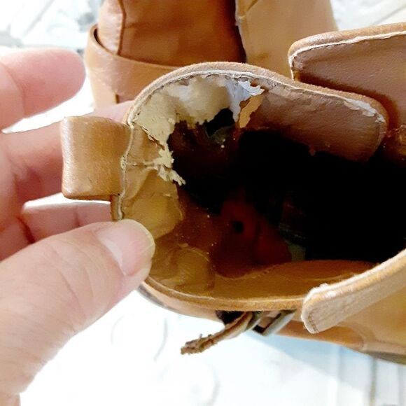 ROCKET DOG VINTANGE Y2K CHUCKY HEEL CAMEL COLOR BOOTIES SZ 6 - Picture 15 of 15